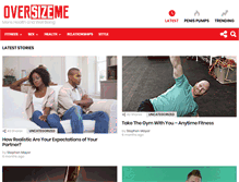 Tablet Screenshot of oversizeme.com